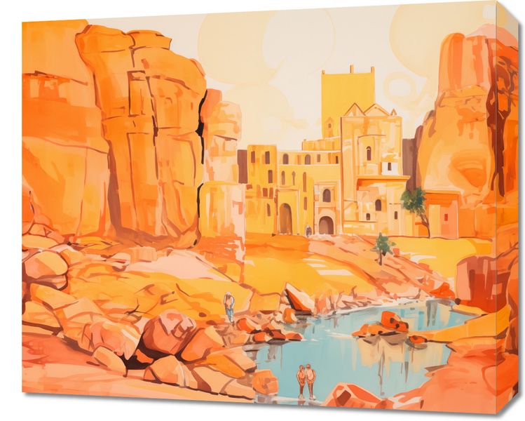 Obraz 60x50cm Ruiny pod Słońcem zdjęcie 1