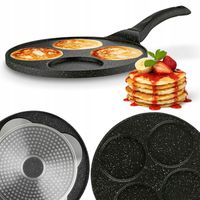 PATELNIA do NALEŚNKÓW Indukcja JAJEK Gaz placki Pancakes Tadar Marble 26 cm