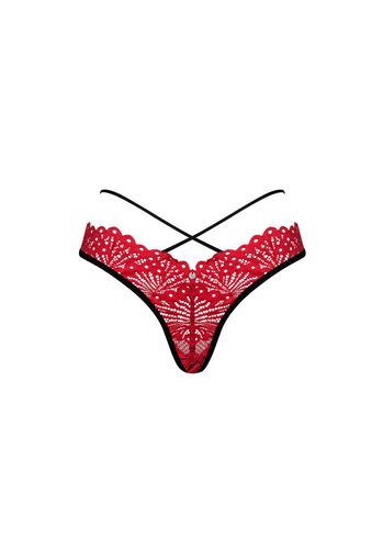 Kuszące, Czerwone Stringi - Obsessive Mettia L/XL na Arena.pl