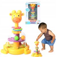 Interaktywny Bączek piłeczki Kulki zjeżdżalnia Karuzela Żyrafka