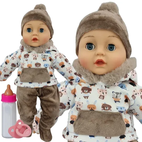 LALKA BOBAS MÓWI I ŚPIEWA PO POLSKU ZAMYKA OCZY 45CM+SMOCZEK+BUTELKA_751 na Arena.pl