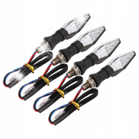 KIERUNKOWSKAZY LED 12 DIOD 12V CZARNE 4SZT