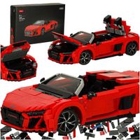 Klocki Konstrukcyjne Samochód Sportowy Audi R8 Spyder 1:14 1440 elementów