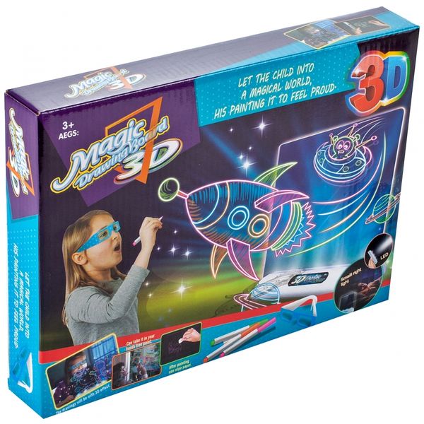 Magiczna Tablica Do Rysowania 3D XXL Kosmos zdjęcie 13