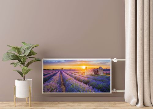 MATA Magnetyczna Na Kaloryfer Pole LAWENDY Zachód Słońca 90cm x 60cm na Arena.pl