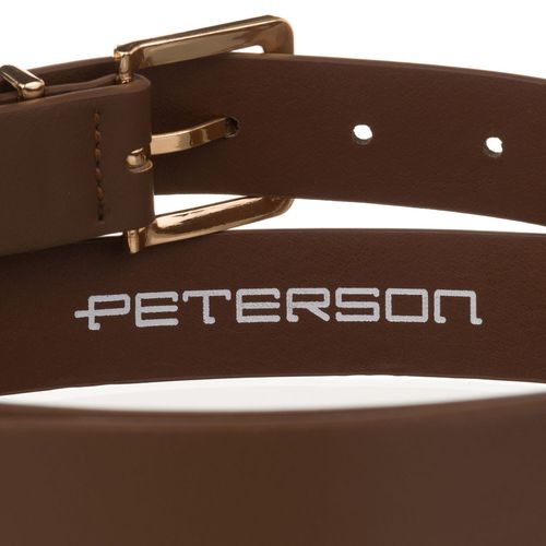 wąski pasek damski ze skóry ekologicznej w kolorze khaki na Arena.pl