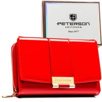 portfel damski eko ptn 0015-lak-9488 red