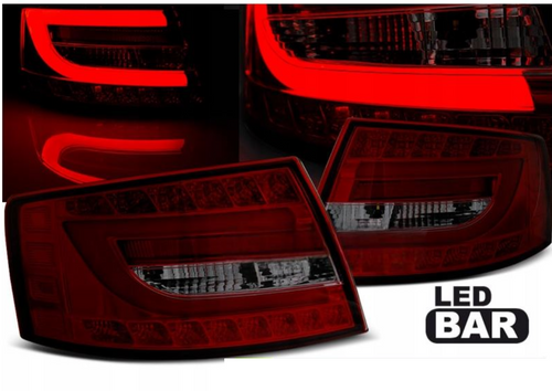 Lampy Do AUDI A6 SEDAN  Od 2004 Do 208 LED BAR SMOKE Wtyczka na 7 PINÓW na Arena.pl