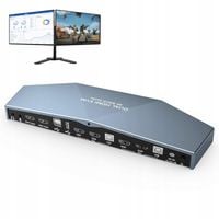 PODWÓJNY MONITOR HDMI 2.0 KVM 2-PORTOWY ROZSZERZONY WYŚWIETLACZ 4K