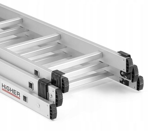 DRABINA ALUMINIOWA 3x10 HIGHER na schody + GRATIS na Arena.pl