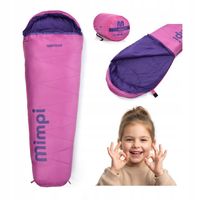 ŚPIWÓR DLA DZIECI METEOR MIMPI 160cm mumia kompaktowy pokrowiec