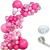 GIRLANDA BALONOWA ZESTAW BALONY NIEBIESKIE KONFETTI TAŚMA KLEJ 111el