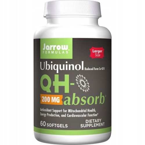 Jarrow Formulas Ubiquinol QH-absorb 200mg 60 kaps na Arena.pl