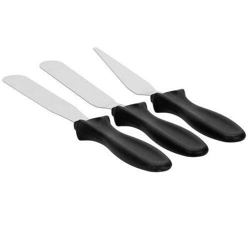 Szpatułki cukiernicze do ciasta 3 szt. łopatki ze stali nierdzewnej na Arena.pl