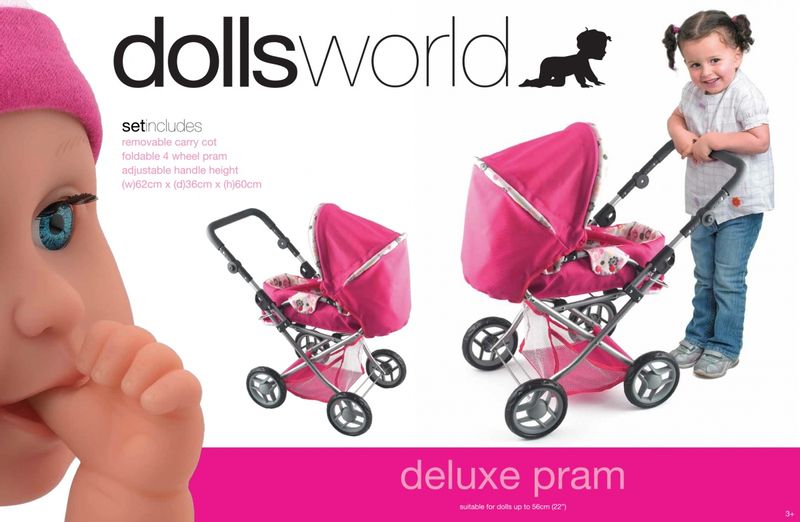 Peterkin 08641 WÓZEK GONDOLA DLA LALEK Z REGULOWANYM NOSIDEŁKIEM zdjęcie 3