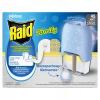 RAID ELEKTROFUMIGATOR OWADOBÓJCZY NA KOMARY BEZPIECZNY DLA DZIECI OD 1