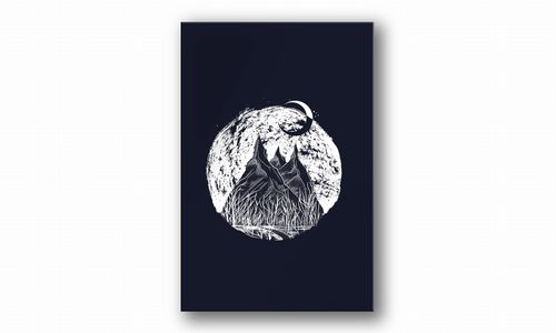 OBRAZ NA PŁÓTNIE 029 Góry nocą 20x30cm na Arena.pl