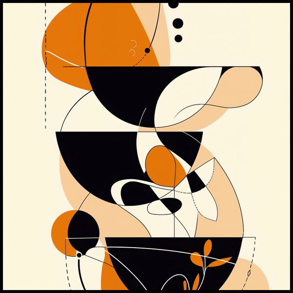 Plakat 100x100cm Taneczne Kręgi zdjęcie 2