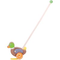 Drewniany Pchacz na patyku KACZUSZKA do pchania