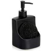 Dozownik płynu do naczyń z pojemnikiem na gąbkę i z gąbką ceramiczny