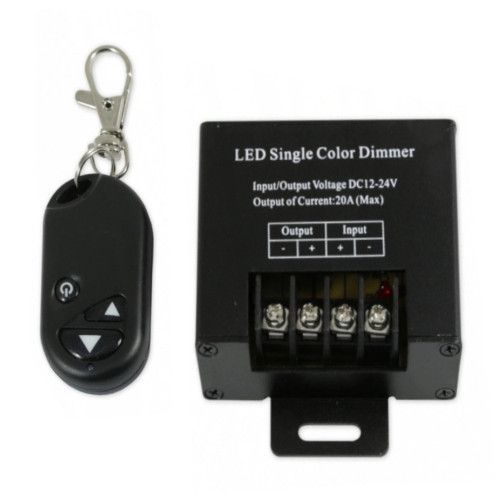STEROWNIK ŚCIEMNIACZ RF PILOT DO TAŚM LED 12V 20A zdjęcie 1