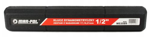 KLUCZ DYNAMOMETRYCZNY 1/2 210 Nm NASADKI PRZEDŁUŻKI na Arena.pl