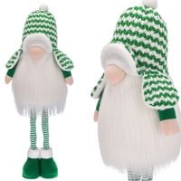 skrzat krasnal gnom świecący świąteczny 87cm teleskopowy dekoracja jumihome