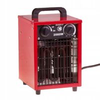 NAGRZEWNICA ELEKTRYCZNA 2KW FARELKA TERMOSTAT REGULACJA TEMPERATURY 230V
