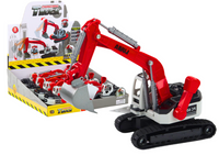 Koparka Gąsienicowa Biało-Czerwona Metalowa Łyżka