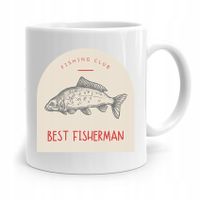 Kubek Prezent Wędkarza Fishing Club Best Fisherman Z Nadrukiem Ze Zdjęciem