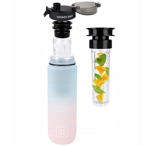 Duża BUTELKA na wodę MOMO WAY szczelny BIDON z miarką BPA free tritan 1l na Arena.pl