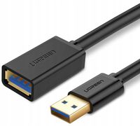 Kabel USB 3.0 UGREEN US129 1.5m Przedłużający 5Gb s Czarny