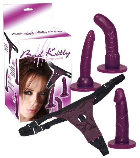 Bad Kitty Strap-on purple zdjęcie 8