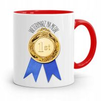 Kubek Czerwony Weterynarza Weterynarz Na Medal Z Nadrukiem Ze Zdjęciem