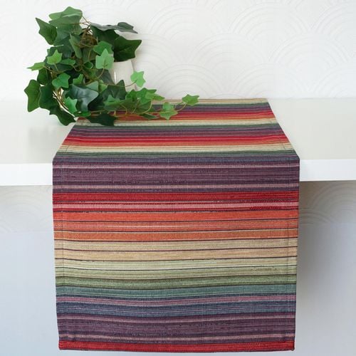 Bieżnik 140cm na ławę lub stół kolorowy wzór Tęcza geometryczny gobelin na Arena.pl