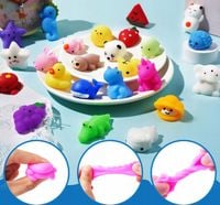 Gniotek Antystresowy Squishy Sensoryczny Zestaw Małpa Mochi Zwierzeta x 25