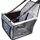 TRANSPORTER DLA PSA TORBA TRANSPORTOWA NA SIEDZENIE SAMOCHODU FOTELIK SZARA