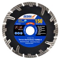 DEDRA PIŁA TARCZOWA TARCZA DIAMENTOWA TURBO-T 250MM DO BETONU H1198E