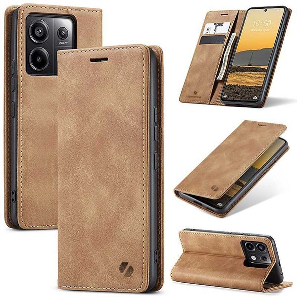 Spacecase Wallet Poco X6 / Rm Note 13 Pro 5G Light Brown zdjęcie 5