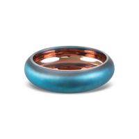 Szklana misa dekoracyjna NADIA 22x22x8 niebieska