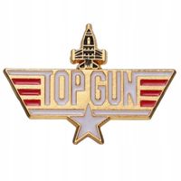 Przypinka PIN do Marynarki Zapinka Top Gun Pilot Myśliwca Logo Godło Ozdoba