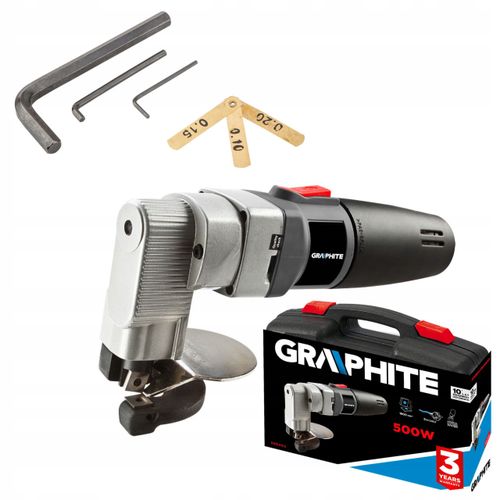 NOŻYCE DO BLACHY PROSTEJ 500W GRAPHITE 59G402 na Arena.pl