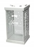 biały ZNICZ GRAWER KAPLICZKA personalizowany napis dedykacja świąteczny