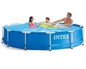 basen ogrodowy stelażowy 366 x 76 cm zestaw 6w1 intex 28210
