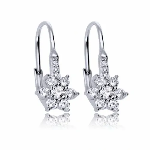 Srebrne Kolczyki 925 Kwiatki angielskie zapięcie na Arena.pl