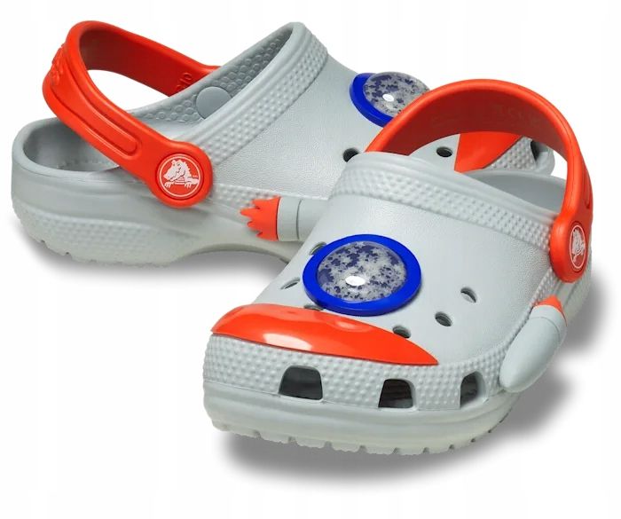 Crocs Dziecięce Buty Chodaki Klapki Classic Rocket Ship 210359 Clog 25-26 zdjęcie 2