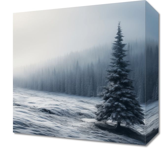 Obraz 30x30cm Samotna Choinka zdjęcie 1