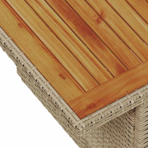 Zestaw do jadalni w ogrodzie z poduszką 9 pcs Beżowy i kremowy na Arena.pl