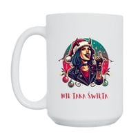 KUBEK "NIE TAKA ŚWIĘTA" Wzór - Duży 450 ml