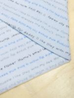 Napisy - Welur Bawełniany - 260g/m2